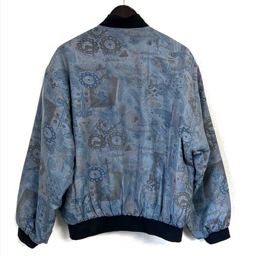 Vintage bomber jacket silk - Picture 2 of 8